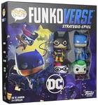 Funko Games DC Comics Funkoverse Board Game 4 Character Base Set *Version allemande* – Light Strategy Board Game for Children & Adults (Ages 10+) – 2 à 4 joueurs – Figurine à collectionner en vinyle –
