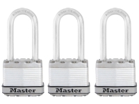 MASTER LOCK M1EURTRILH, Konventionellt hänglås, Tangentlås, Lika låsning, Staket, Garage, Gate, Shed, Förvaringsskåp, Verktygslåda, Workshop, Silver, Stål, Zink