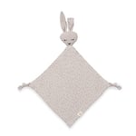 Hauck Doudou Bebe Cuddle N Play, Peluche Naissance en Mousseline, Doudou Mouchoir Éveil - pour Fille et Garçons - Lavable à 60°C - 25x25 cm - Rabbit Beige Dots