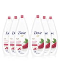Dove Reviving Body Wash Natural Moisturiser Pomegranate & Hibiscus Tea, 6x720ml - NA - One Size