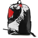 Kimi-Shop Angela R Mathews Persona 5-Skull Anime Cartoon Cosplay Canvas Shoulder Bag Backpack Classic Lightweight Travel Daypacks School Backpack Laptop Backpack