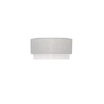 Abat-jour suspendu gris/blanc 40 x 38 x 22 cm avec diffuseur inclus, idéal pour décorer et fournir un éclairage ambiant.