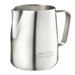 DELONGHI Milk Frothing Jug 400ml Universal Steel Silver Coffee Machine Pitcher