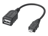 Sony VMC-UAM2 - Adaptateur de données - connecteur du caméscope mâle pour USB femelle - 10 cm - noir - pour Handycam FDR-AX40, AX43, AX55, AX60, AXP55, HDR-CX450, CX455, CX485, CX680, PJ675...