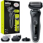 Braun Series 5 Electric Shaver with Beard Trimmer, Body Groomer & Charging Stand