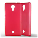 Coque silicone unie compatible Givré Rouge Wiko Tommy - Neuf