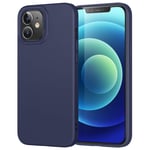 ESR Soft Case Compatible with iPhone 12 mini Silicone Rubber Case Comfortable Grip Camera Protection – Navy Blue