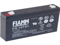 Fiamm PB-6-7,2 FG10721 Blybatteri 6 V 7,2 Ah Blyfilt (B x H x D) 150 x 100 x 34 mm Plattkontakt 4,8 mm Underhållsfritt, låg självurladdning