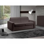 Canapé lit 2-3 places MASTER convertible EXPRESS 120 cm, microfibre taupe MATELAS 18 CM INCLUS