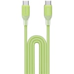 Momax 1-Link Flow 60W 1.2M USB-C To USB-C PD Fast Charging Cable Green Support Apple iPhone, iPad Pro. iPad Air, Samsung, Oppo, Oneplus, Nothing phone Fast Charging, Translucent design, built with high quality TPE & Silicon