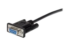 StarTech.com 0.5m Black Straight Through DB9 RS232 Serial Cable - DB9 RS232 Serial Extension Cable - Male to Female Cable - 50cm (MXT10050CMBK) - serielforlængerkabel - DB-9 til DB-9 - 50 cm