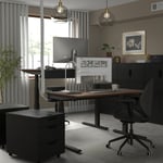 IKEA MITTZON skrivbord sitt/stå 140x80 cm