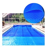 Tarpaulin LJIANW Swimming Pool Cover Rectangular Solar Blanket Rainproof Dust Cover Foldable Ground Cloth for Inflatable Swimming Pools, Custom Size (Color : Blue/360g, Size : 4x9m)