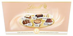 Lindt Creation Dessert - 21 Assorted Fine Dark, Milk and White Chocolate Box Medium, 173g - Gift Present or Sharing Box - Father's Day, Birthday, Celebrations, Congratulations, Thank you