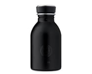 Enkeltvegget drikkeflaske i stål fra 24Bottles, Tuxedo Black