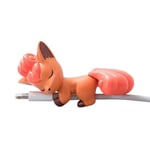 Tiny Sleepy Vulpix Cable Bites Protector, Cute Animal Chewers Cord Saver, Wrap Prevents Wire Breakage and Provides Strain Relief for iphone/iPad, Headphones, Mobile Phones, Adapters, USB
