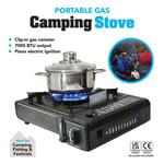 AMOS Portable Compact Butane Gas Camping Cooking Stove Outdoor Burner BBQ