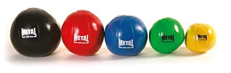 Metal Boxe MB323 Médecine Ball Mixte Adulte, Rouge, 4 kg