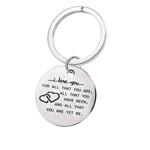 LSSJJ Lovers Keychain Couples Gift Loving Tag Keychain Valentines Day Gift for Husband Boyfriend