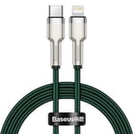 Baseus Cafule Kabel USB-C til Lightning 20W - 1m - Grønn