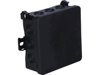 Simet Väggdosa 100X40x100mm Med Integrerad Självlåsande Genomföring Fastbox&Amp Amphook Serie Svart Ip54 Ns7 35349107