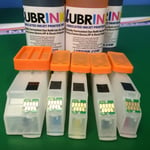 Refillable Cartridge Lubr Ink Epson Expression XP 510 520 600 605 610 615 620