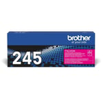 Brother TN-245M Toner Cartridge, Magenta, Single Pack, High Yield, Includes 1 x 