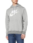 Nike M NSW Club Hoodie PO BB GX Sweat-Shirt Homme, DK Grey Heather/Matte Silver/(White), FR : XS (Taille Fabricant : XS)