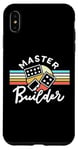 Coque pour iPhone XS Max Blocs de construction rétro vintage Master Builder pour hommes, femmes, enfants