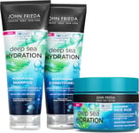 John Frieda Deep Sea Hydration Moisturising Shampoo, Conditioner and Hair Mask V
