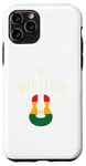 Coque pour iPhone 11 Pro One Love Reggae Papillon Rasta Reggae dégradé