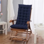 Nicole Knupfer High Back Chair Pad Cushion 48 * 120cm Recliner Soft Foam Home Garden Chair Seat Pad Cushion with Backrest for Chair (Navy)