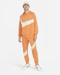 Nike Tech Fleece Tracksuit Set Swoosh Pullover Hoodie Joggers Orange Size Large