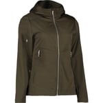 ID lättvikts softshelljacka för dam 0837, olivgrön, stl 2XL