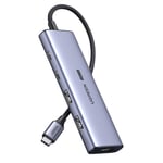 Ugreen HUB USB C - HDMI/2x USB C/2x USB A CM500 - Grå - TheMobileStore Laddare & kablar