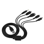 5-i-1 USB-laddare för Nintendo NDS Ll  XL 3DS Wii U PSP Multifunktionell Laddningskabel