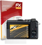 atFoliX 3x Screen Protection Film for Canon EOS M6 matt&shockproof