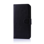 32nd Book Wallet PU Leather Flip Case Cover For Motorola Moto G5 Plus, Design With Card Slot and Magnetic Closure - Black