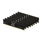 Kingston FURY Renegade Pro XMP 128GB 5600MT/s DDR5 ECC Reg CL36 DIMM Mémoire Registered DIMM ECC en overclocking Kit de 8 - KF556R36RBK8-128
