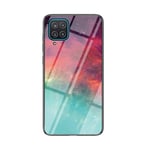 For Samsung Galaxy A12 Case, Multicolor Tempered Glass Case, Gradient Clear Phone Cover, Case for Samsung Galaxy A12 (Colour Starry)