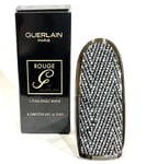 Guerlain Rouge Lipstick  The Double Mirror Cap Case & Dust Bag In French Chevron