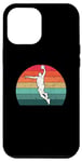 Coque pour iPhone 12 Pro Max Vintage Basketball Dunk Retro Sunset Colorful Dunking Bball