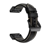 Läderarmband Garmin Fenix 7S Svart