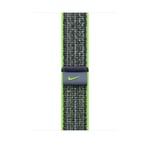 Apple Nike-sportloop i Bright Green/Blue, 45 mm
