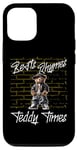 iPhone 12/12 Pro Beats Rhymes Teddy Times Stylish Hip-Hop Teddy Bear Design Case