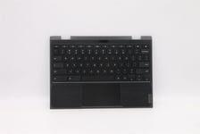 Lenovo Chromebook 300e 2nd Keyboard Palmrest Top Cover US Black 5CB1E21644