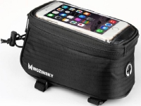Wozinsky bicycle frame phone bag phone case up to 6.5 inches 1.5L black (WBB2BK)