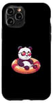 Coque pour iPhone 11 Pro Bande dessinée Panda mignon en vacances d'été