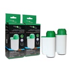 FilterLogic CFL-901B Water Filters Fits Brita Intenza 467873 Bosch TZ70003 X 2 