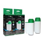 FilterLogic CFL-901B Water Filters Fits Brita Intenza 467873 Bosch TZ70003 X 2